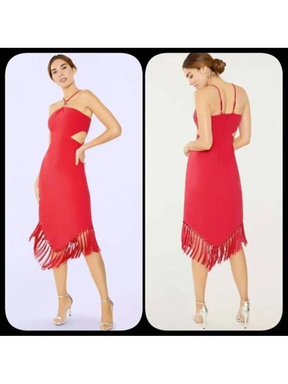 Likely Aldina Midi Tasled   Dress Size 4